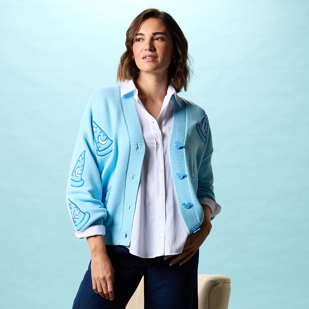 Sorcerer Mickey Mouse Hat Cardigan for Women &ndash; Fantasia