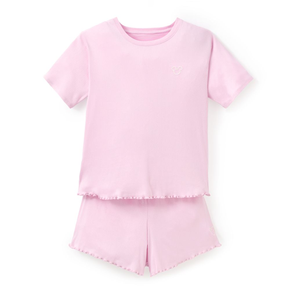 Mickey Mouse Icon Pointelle T-Shirt and Shorts Sleep Set for Women