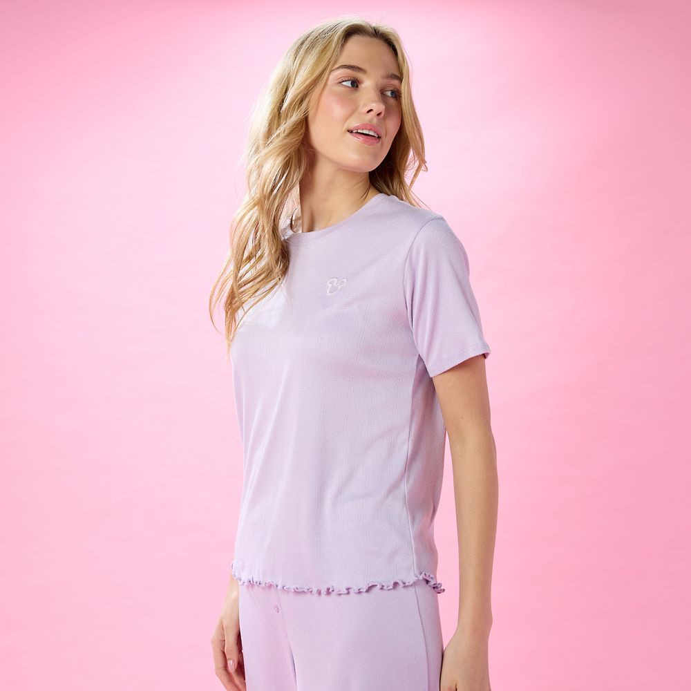 Mickey Mouse Icon Pointelle T-Shirt and Pants Sleep Set for Women