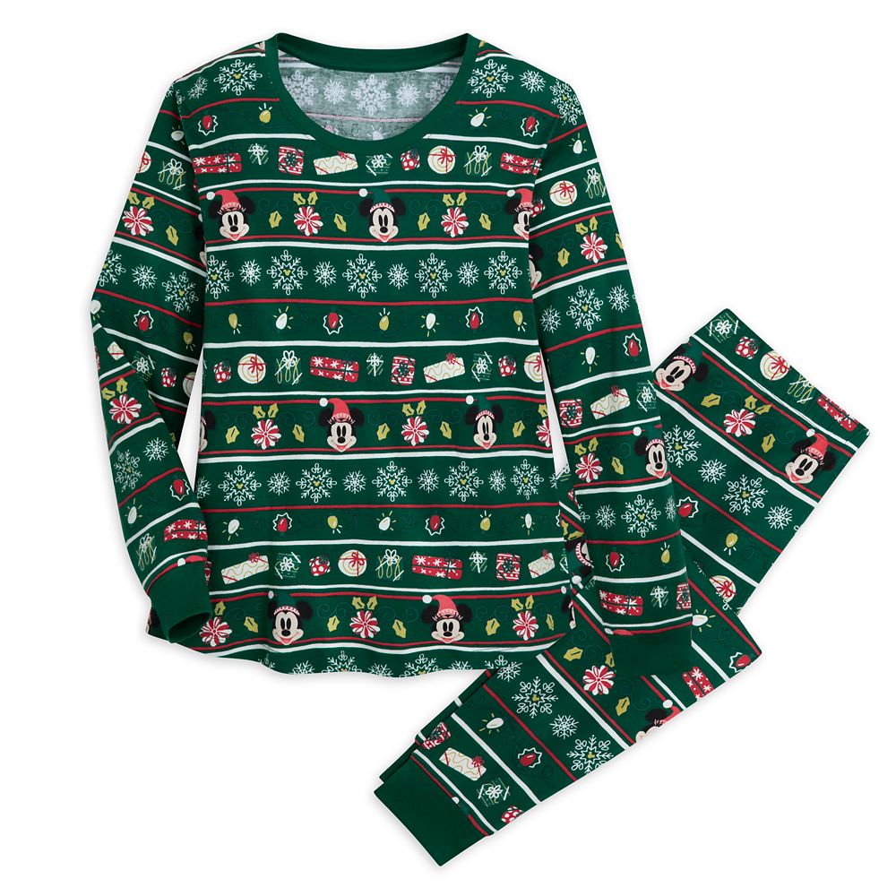 Mickey and Minnie Mouse Holiday Family Matching Disney Christmas Pajamas Sleep Set for Women  Knit Official shopDisney