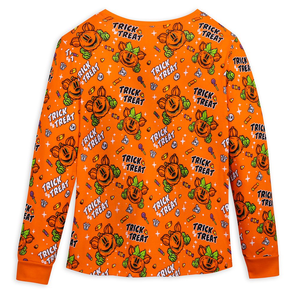 Mickey and Minnie Mouse Halloween Pajama Set for Women