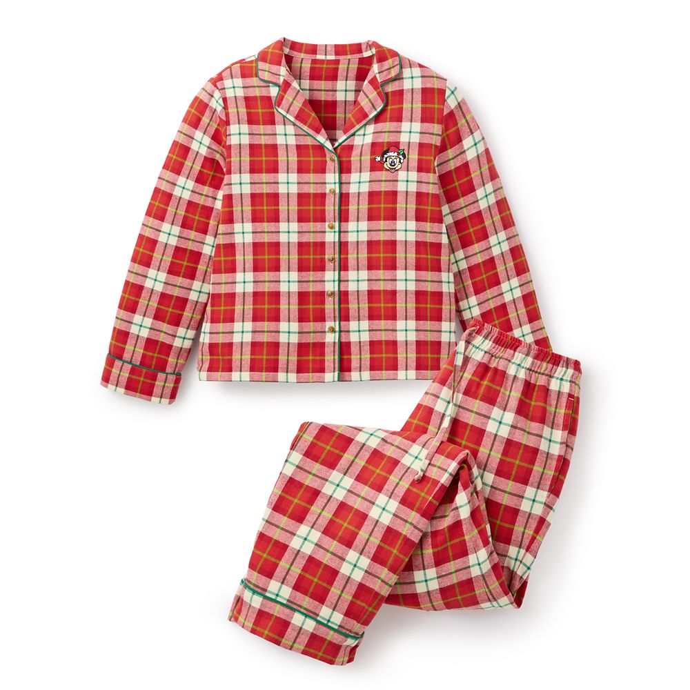 Santa Minnie Mouse Plaid Holiday Sleep Set for Women Official shopDisney
