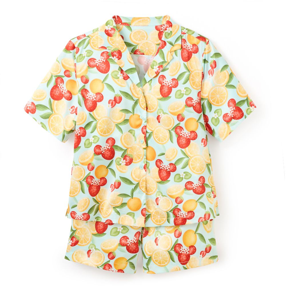 Mickey and Minnie Mouse Icon Strawberry and Oranges Sleep Set for Women