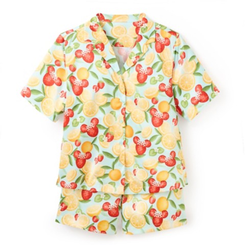 Disney Mickey and Minnie Mouse Icon Strawberry and Oranges Sleep Set for Women