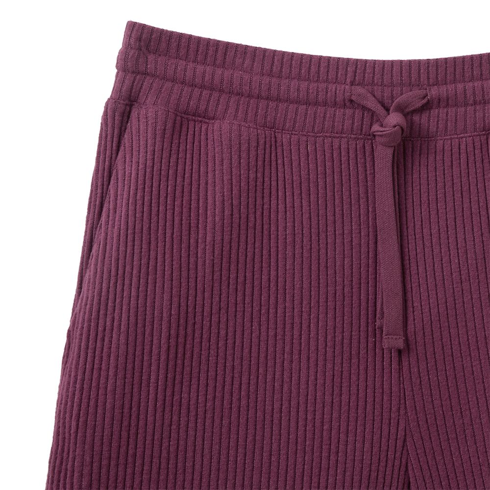 Mickey Mouse Icon Knit Lounge Pants for Women &ndash; Black Cherry