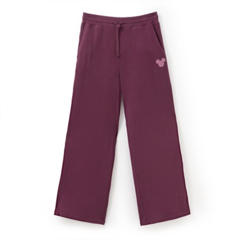 Женские брюки Disney Mickey Mouse Icon Knit Lounge Pants for Women – Black Cherry