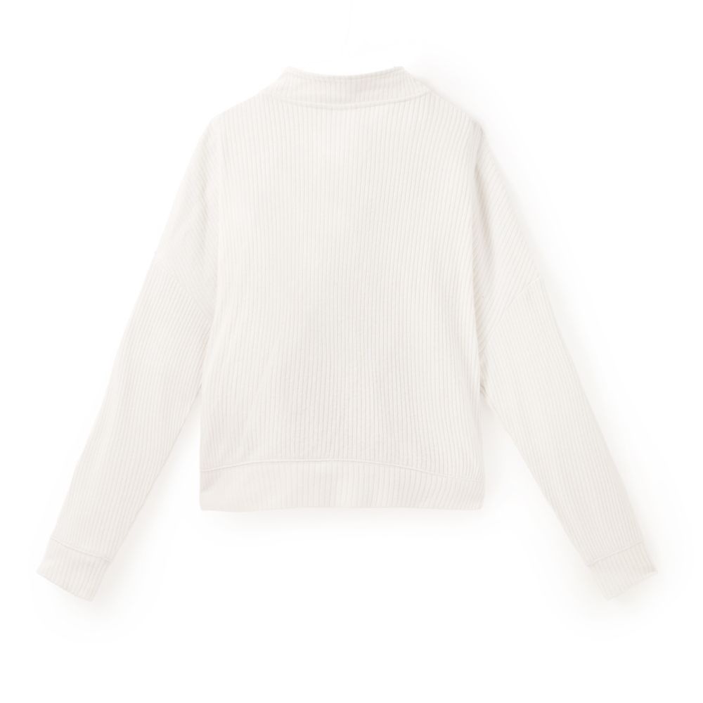 Mickey Mouse Icon 1/4 Button Down Long Sleeve Knit Top for Women