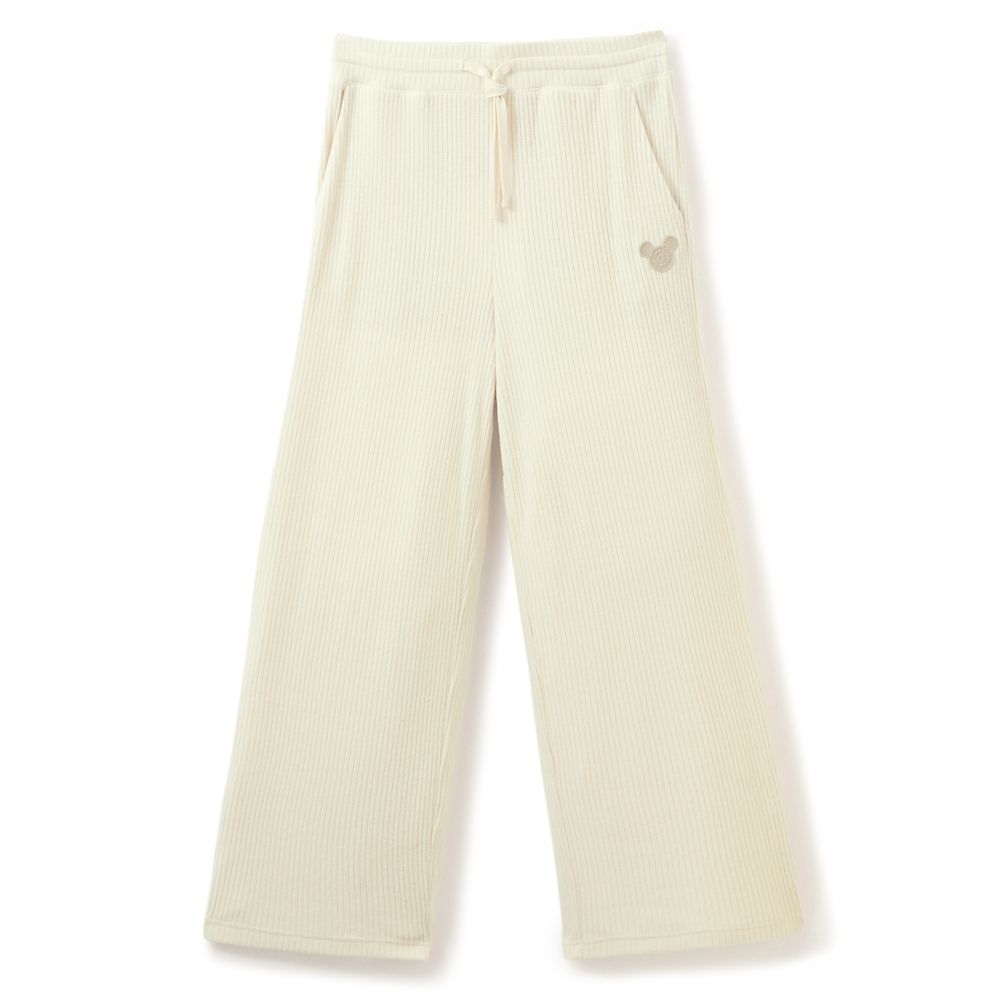 Mickey Mouse Icon Knit Lounge Pants for Women &ndash; Cream