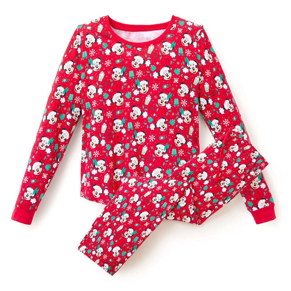 Santa Mickey and Minnie Mouse Holiday Sleep Set for Women