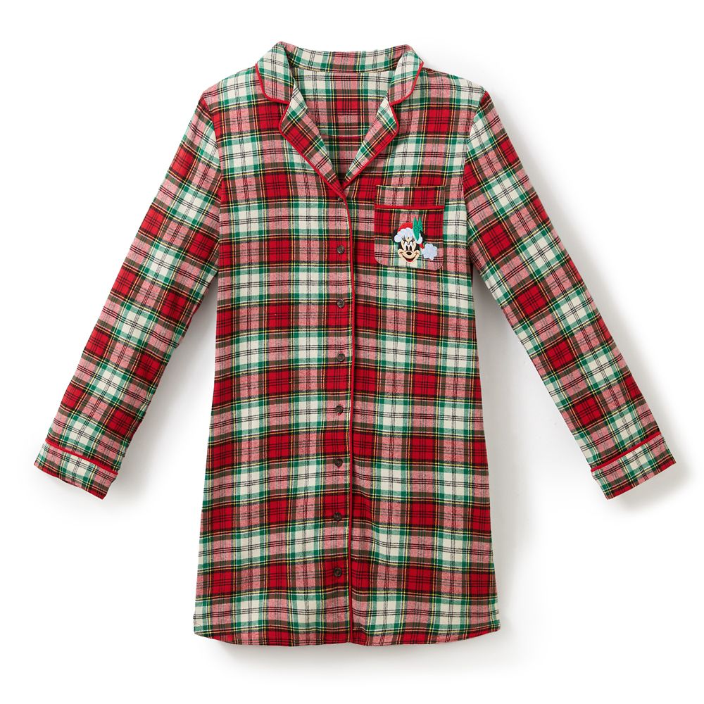 Minnie Mouse Plaid Holiday Nightshirt for Women