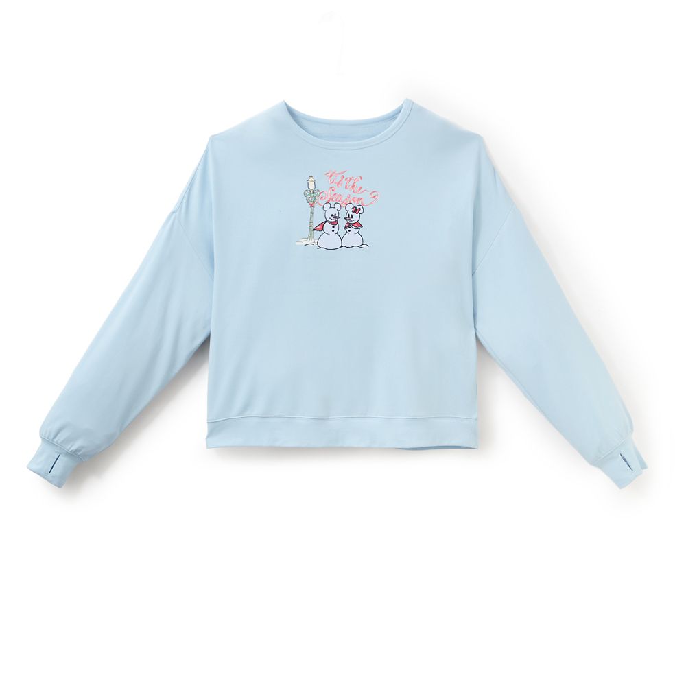 Mickey and Minnie Mouse '''Tis the Season'' Pullover Sweatshirt for Women