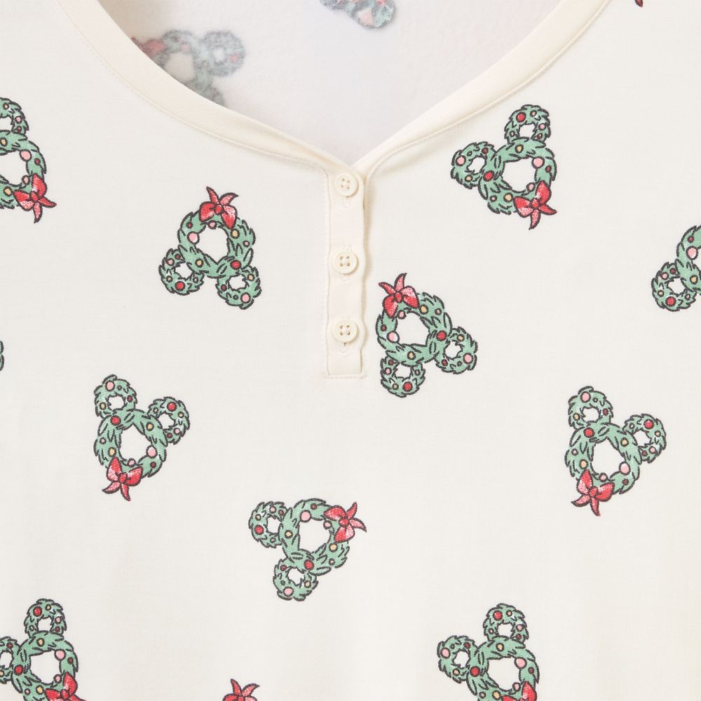 Mickey Mouse Icon Wreath Long Sleeve Top for Women