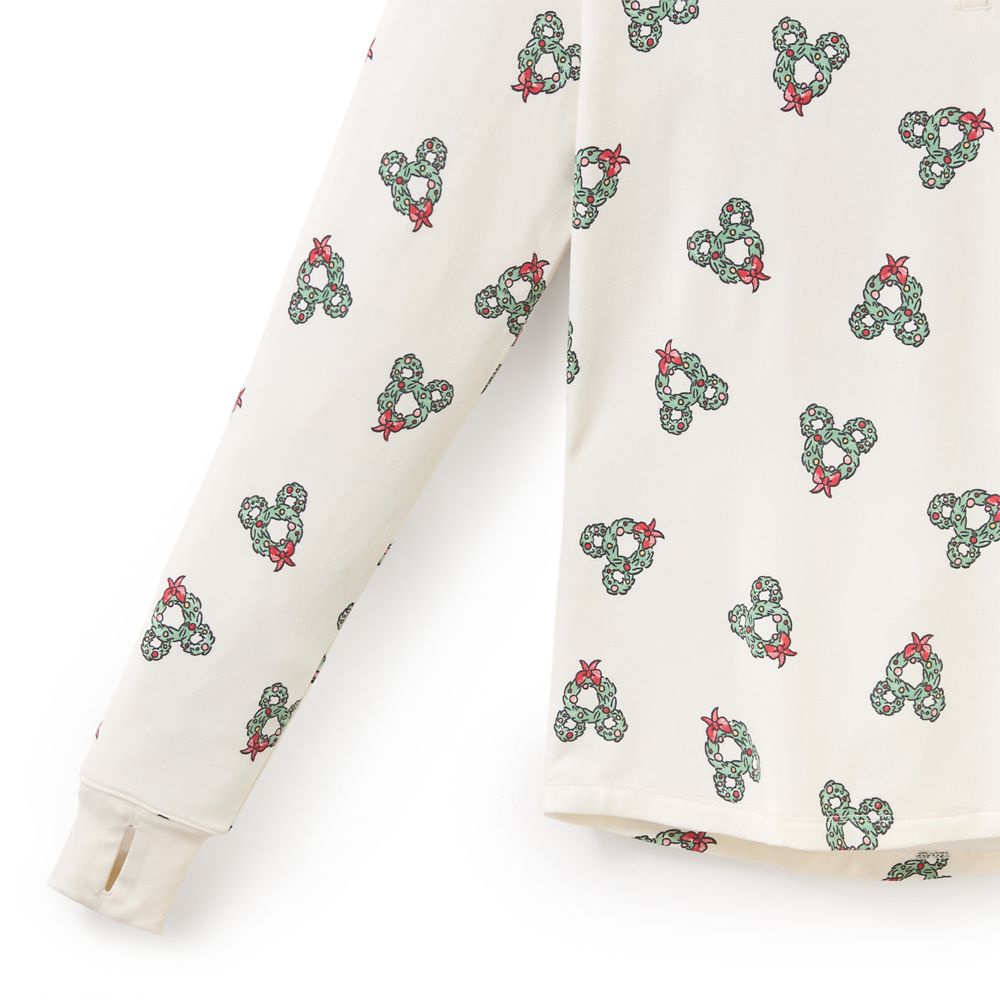 Mickey Mouse Icon Wreath Long Sleeve Top for Women