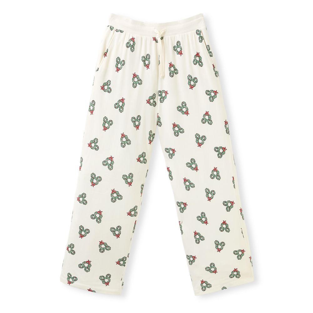 Mickey Mouse Icon Wreath Allover Print Lounge Pants for Women