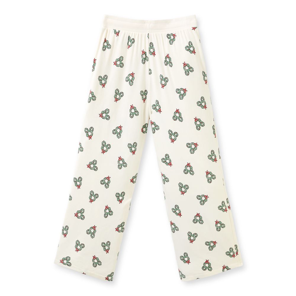 Mickey Mouse Icon Wreath Allover Print Lounge Pants for Women