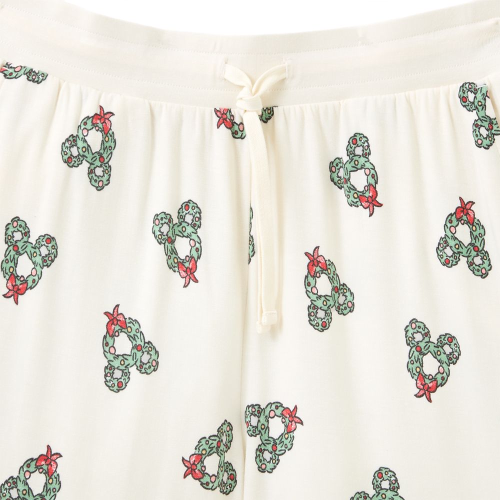 Mickey Mouse Icon Wreath Allover Print Lounge Pants for Women