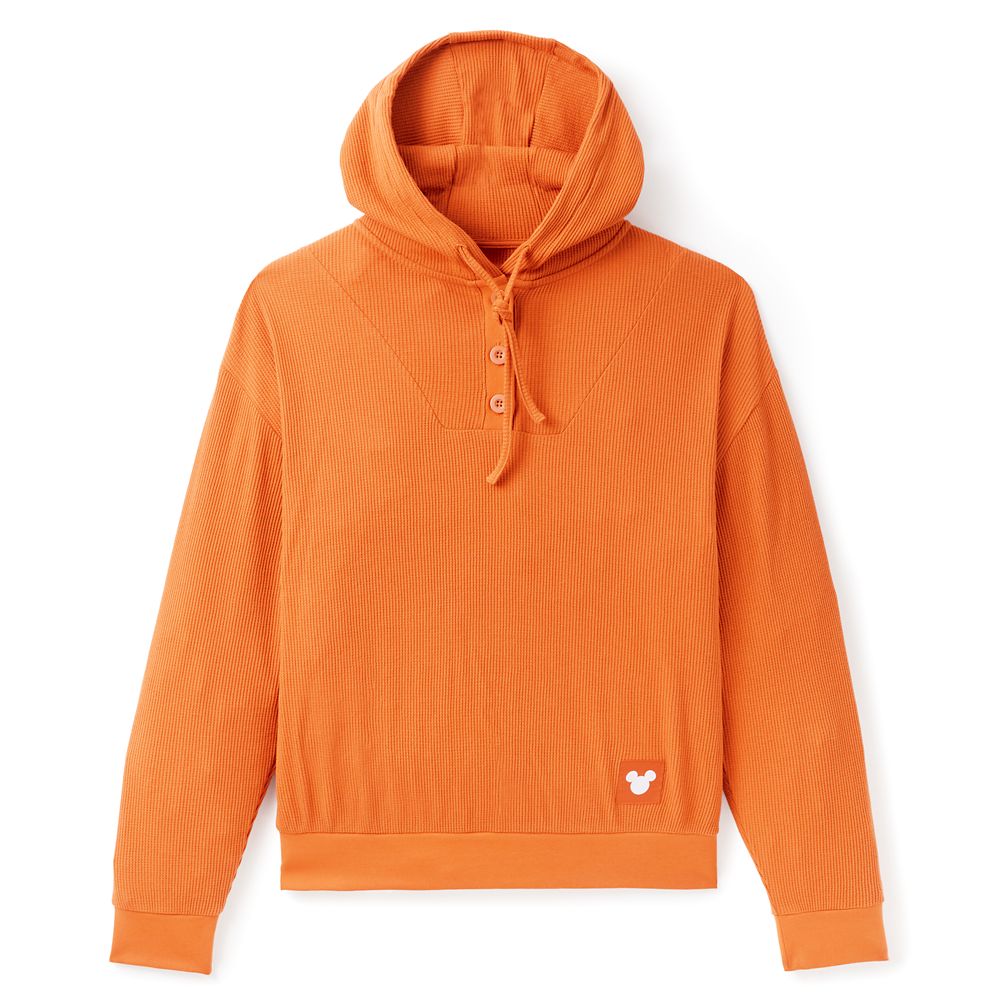 Mickey Mouse Icon Waffle Pullover Hoodie for Women