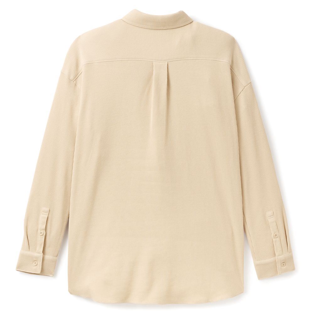 Mickey Mouse Icon Waffle Button Down Shirt for Women