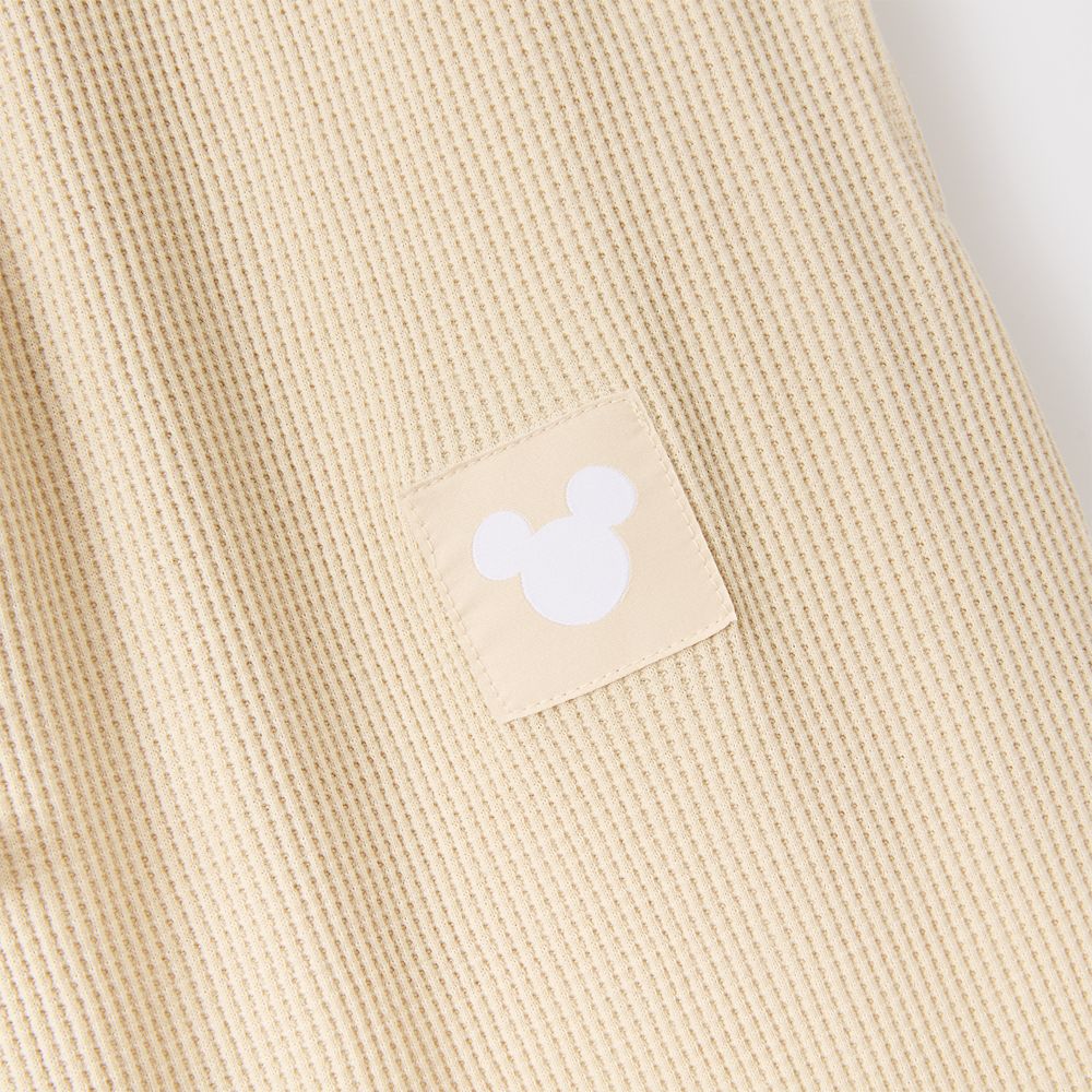 Mickey Mouse Icon Waffle Lounge Pants for Women &ndash; Cream