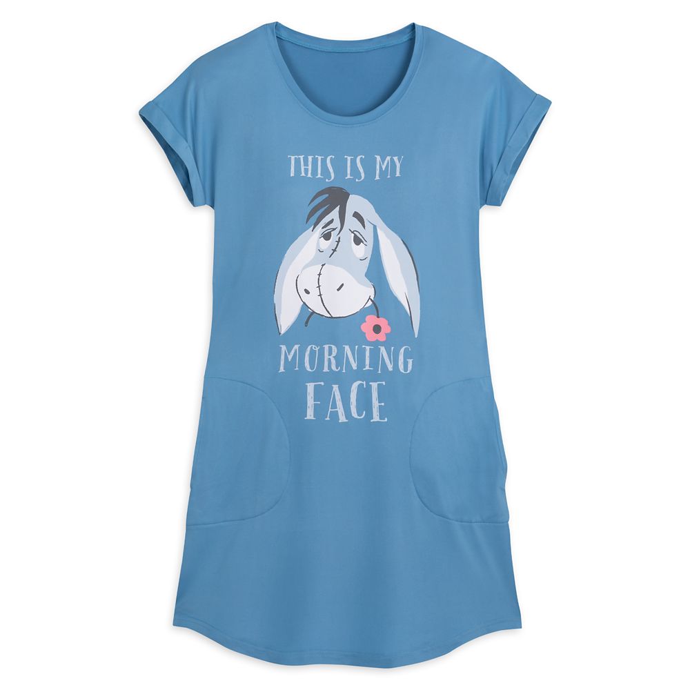 Eeyore This is My Morning Face Sleep Shirt for Women by Munki Munki Disney Store