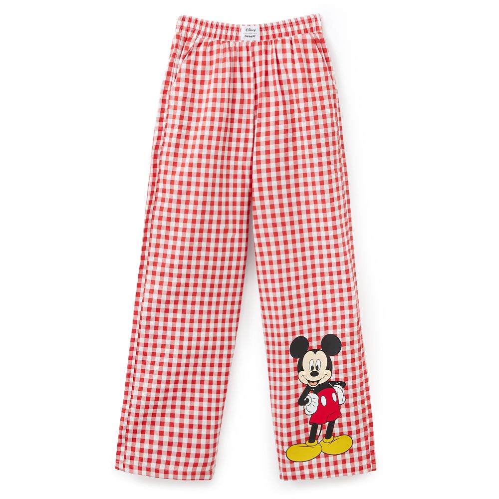 Mickey Mouse Gingham Lounge Pants for Women by Cakeworthy