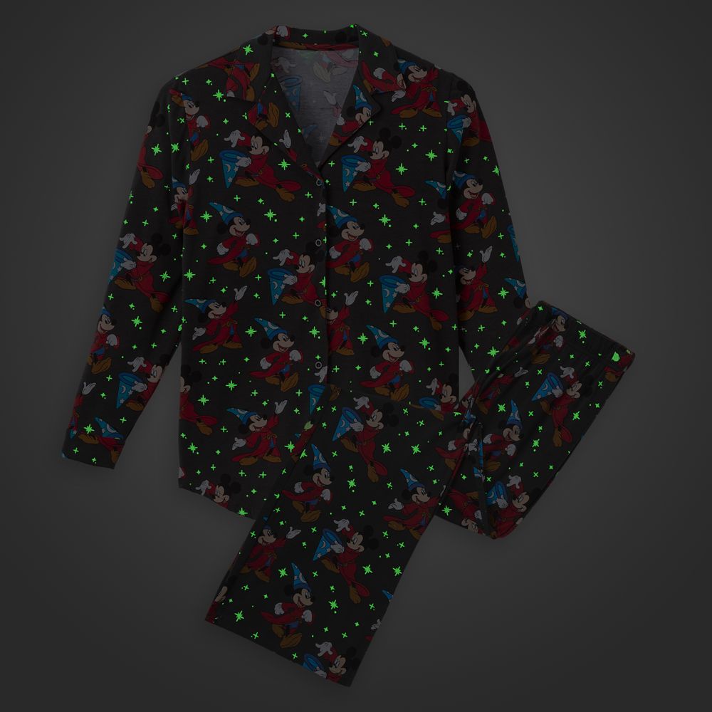 Sorcerer Mickey Mouse Glow-in-the-Dark Sleep Set for Women by Cakeworthy - Fantasia 85th Anniversary