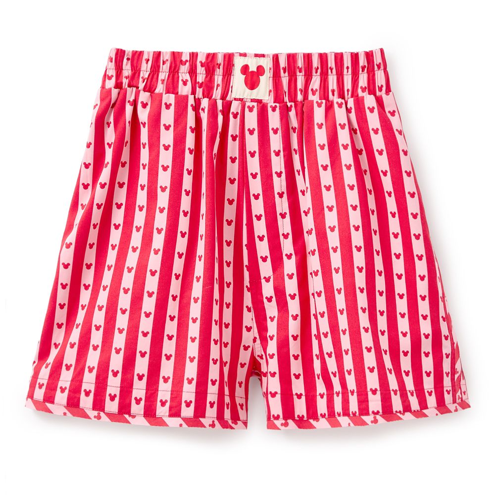 Mickey Mouse Icon Striped Pajama Boxer for Women