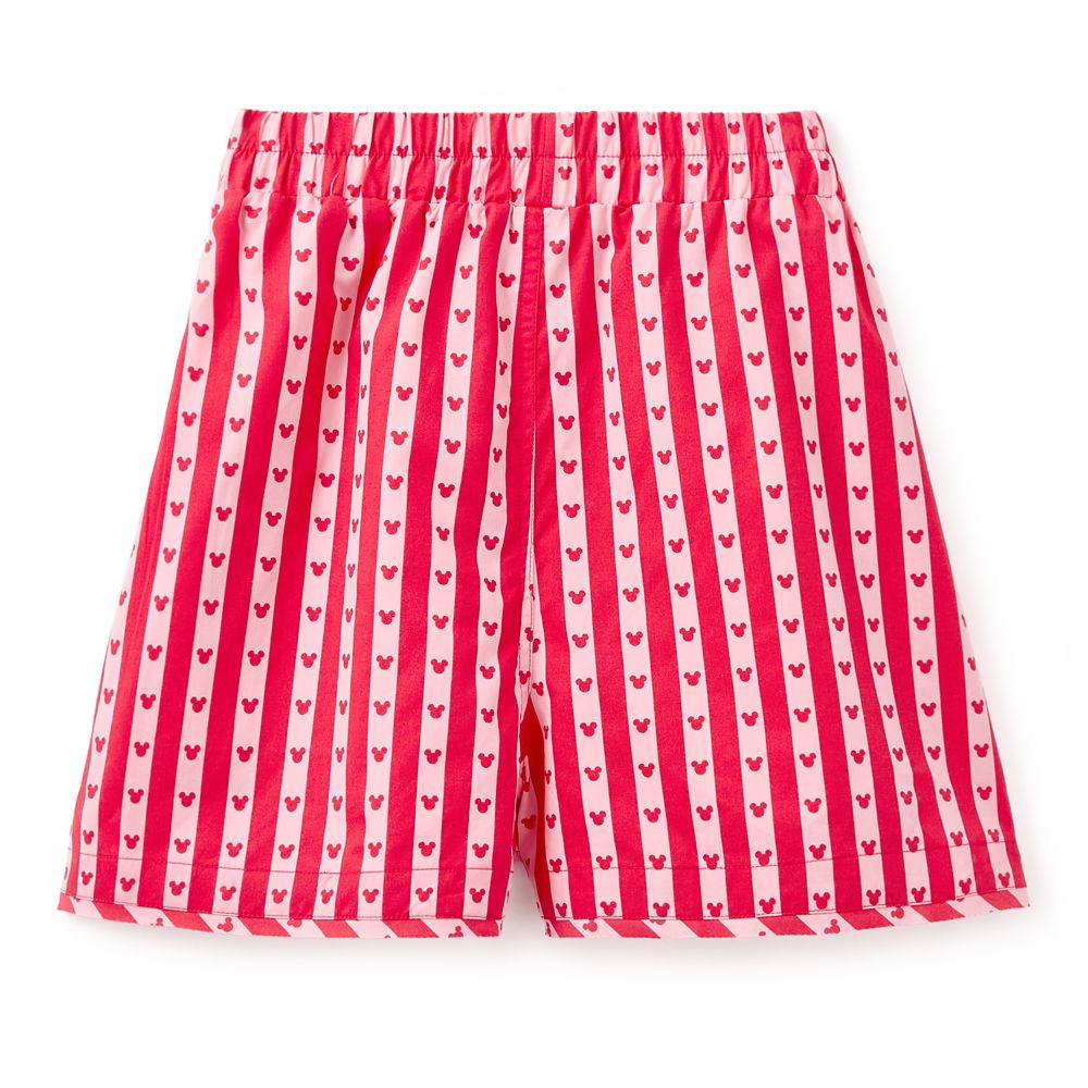Mickey Mouse Icon Striped Pajama Boxer for Women