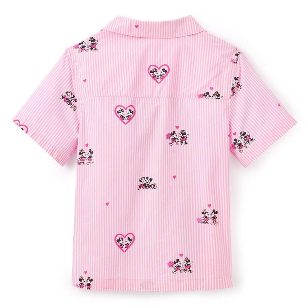 Mickey and Minnie Mouse Mari Pajama Button-Down Shirt for Women by Lilly Pulitzer &ndash;&nbsp;Disney Parks