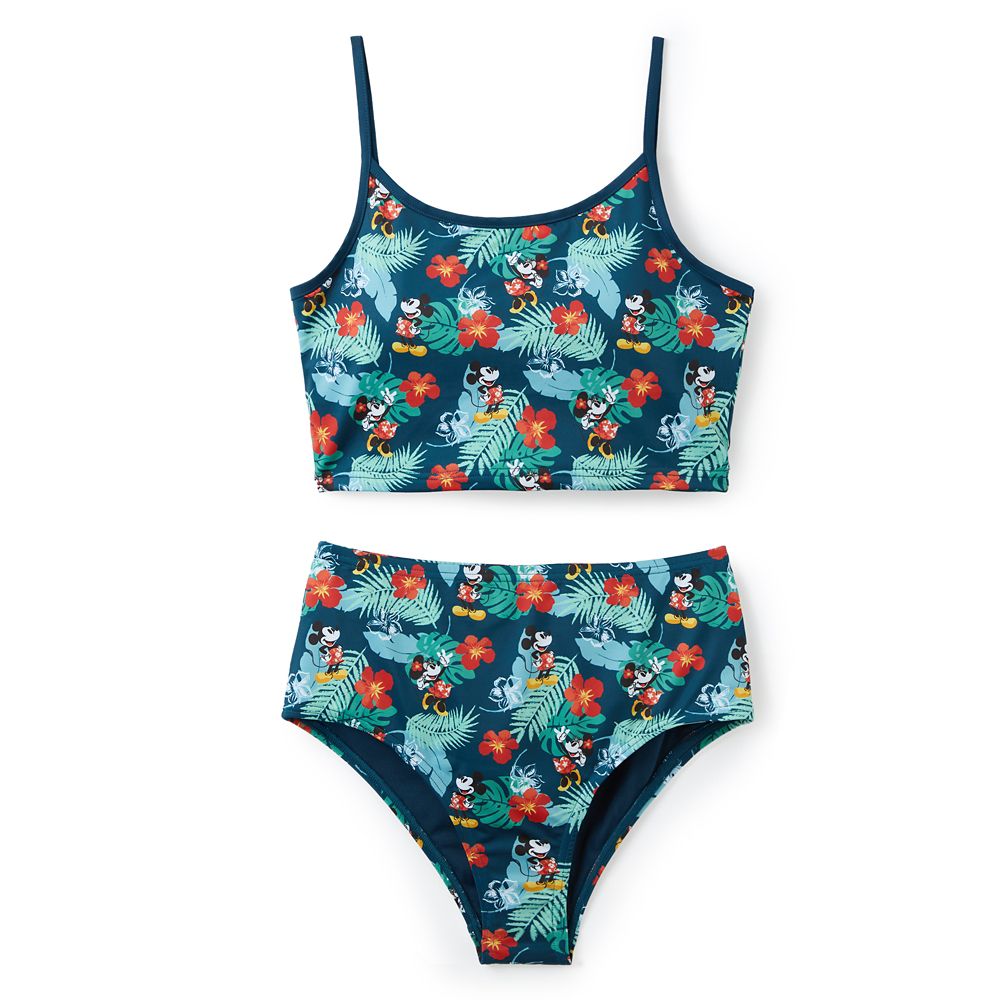 Mickey and Minnie Mouse Two-Piece Tropical Swimsuit for Women