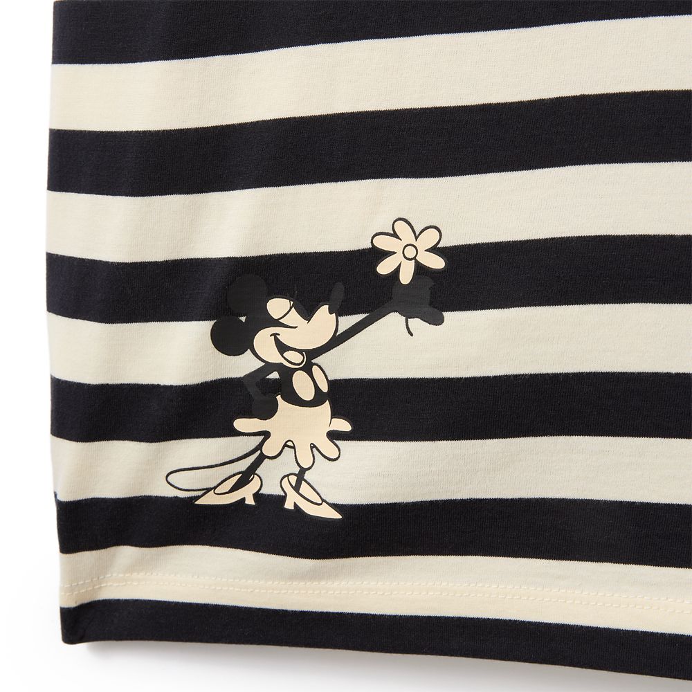 Minnie Mouse Striped T-Shirt for Women
