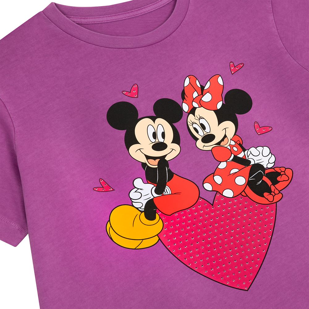 Mickey Mouse and Minnie Mouse T-Shirt for Women