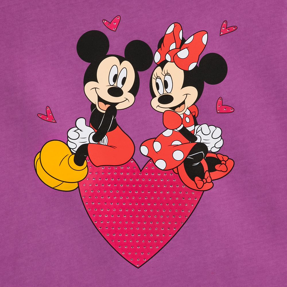 Mickey Mouse and Minnie Mouse T-Shirt for Women