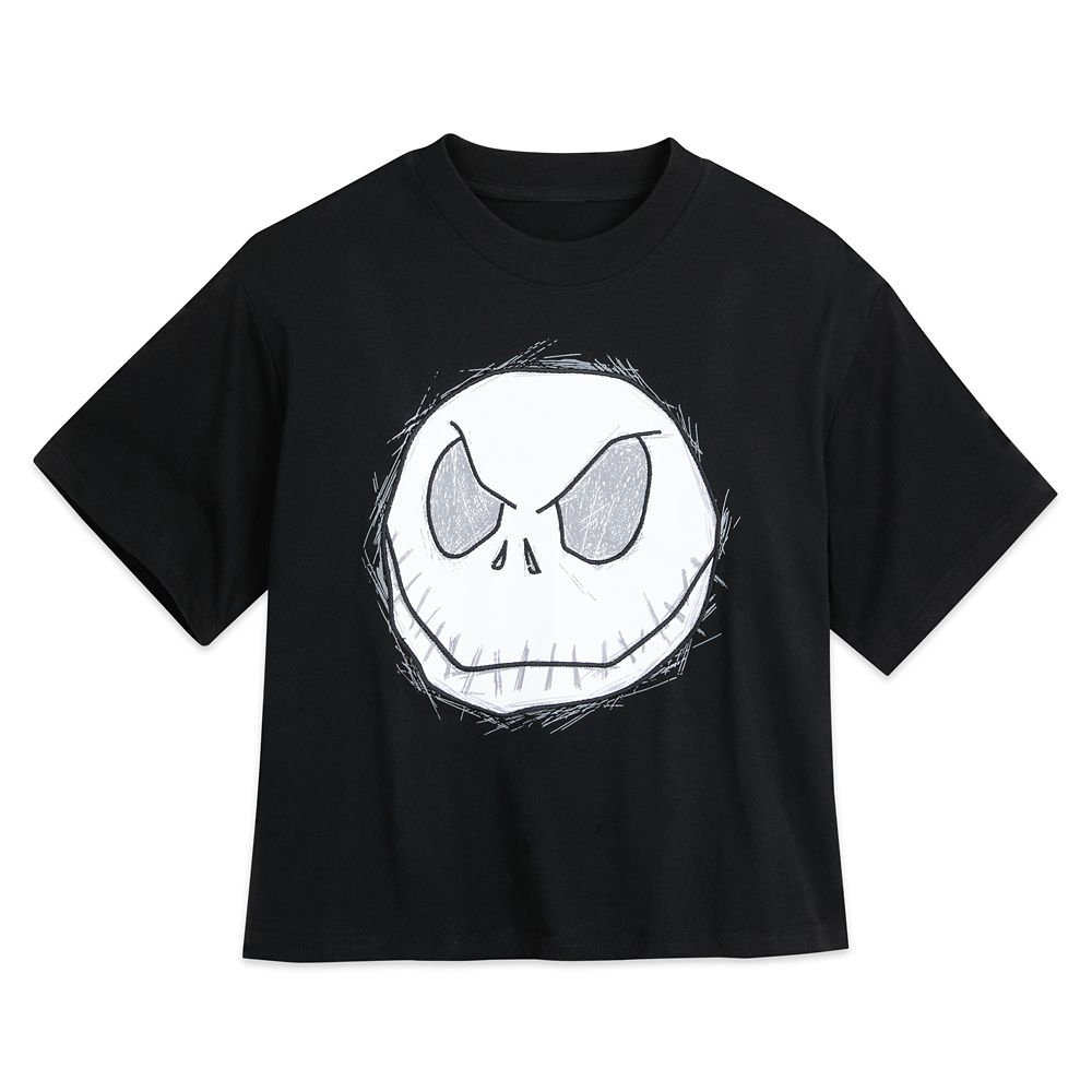 Jack Skellington Semi-Cropped T-Shirt for Women – The Nightmare Before Christmas