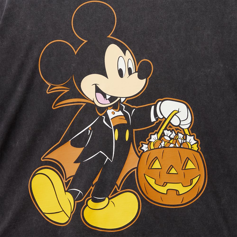 Mickey Mouse Back to Front Glow-in-the-Dark Halloween T-Shirt for Women