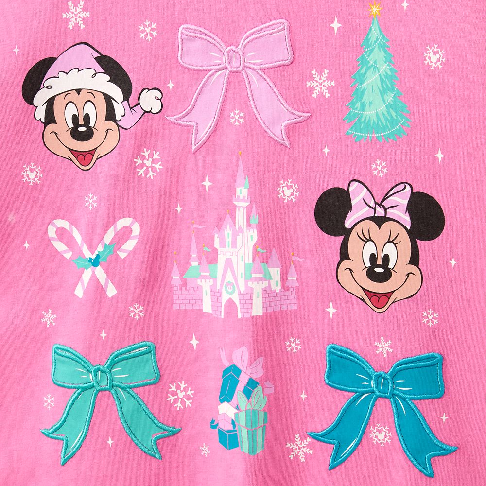 Mickey and Minnie Mouse Holiday T-Shirt for Women &ndash; Disney Parks