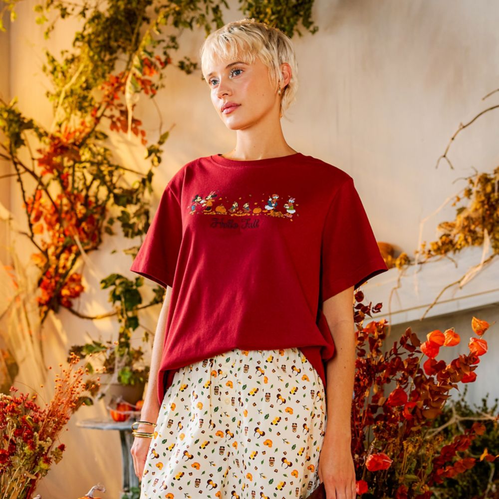 Mickey Mouse and Friends ''Hello Fall'' T-Shirt for Women