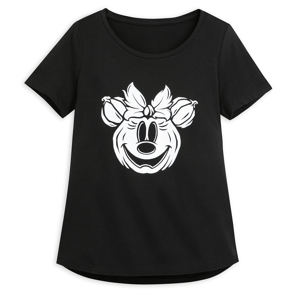 Minnie Mouse Jack-o'-Lantern Glow-in-the-Dark T-Shirt for Women