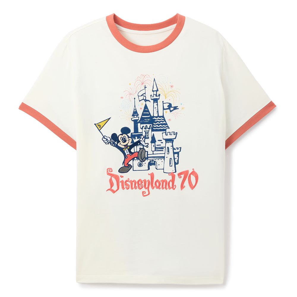 Mickey Mouse Ringer T-Shirt for Women  Disneyland 70th Anniversary