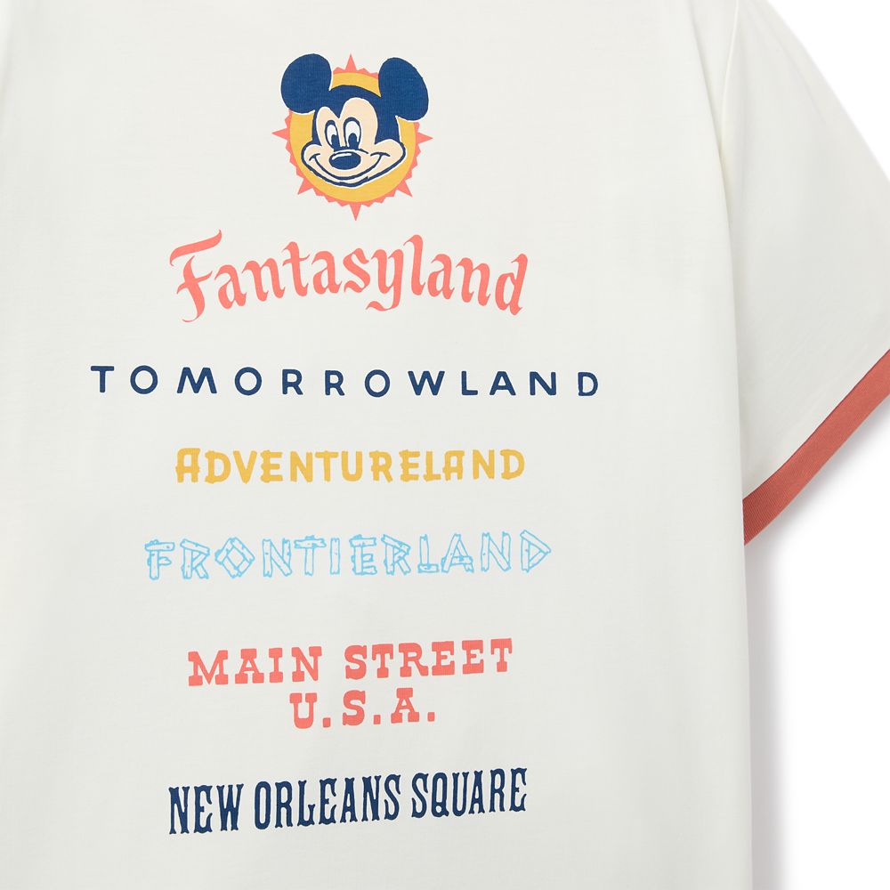 Mickey Mouse Ringer T-Shirt for Women - Disneyland 70th Anniversary