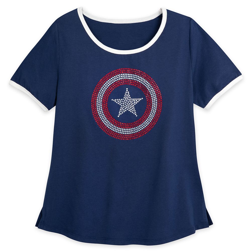 Captain america ladies t shirt hotsell