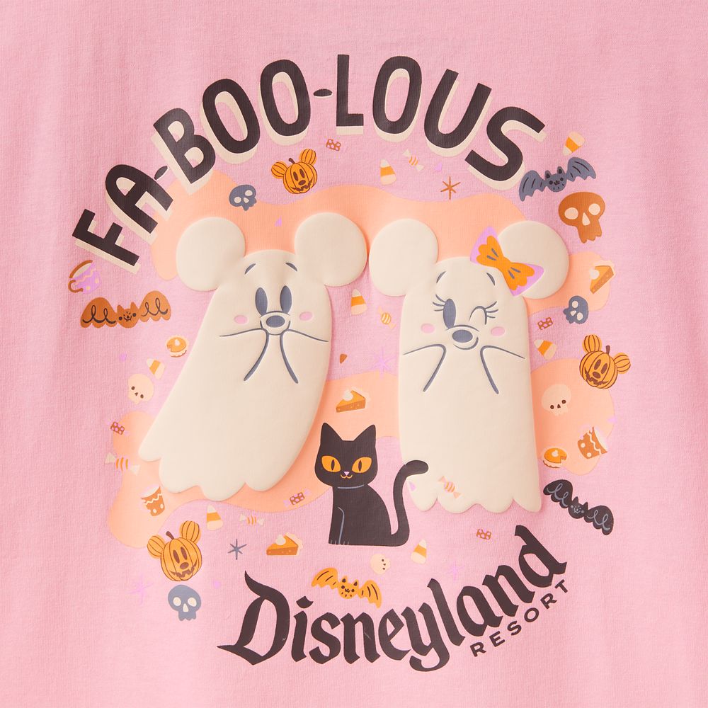 Mickey and Minnie Mouse Cutie Ghost T-Shirt for Women - Disneyland