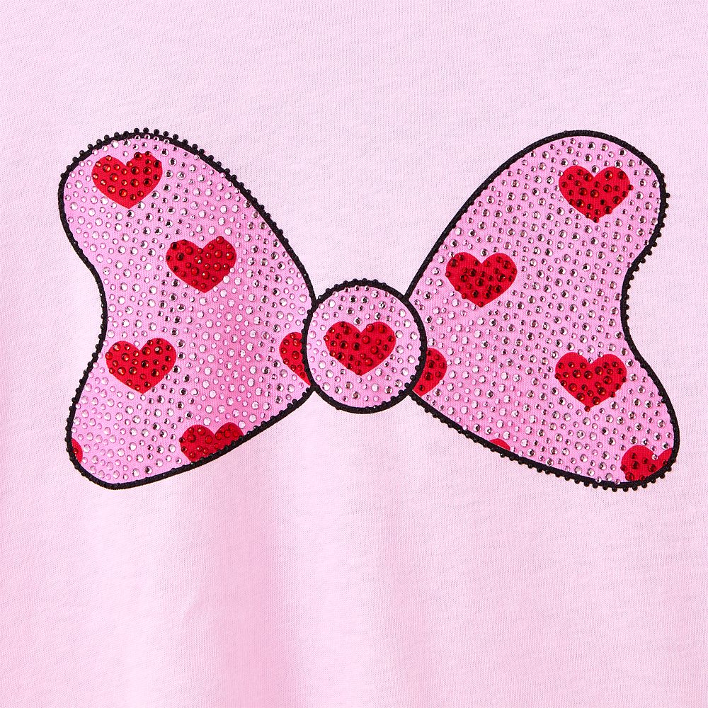 Minnie Mouse Heart Bow T-Shirt for Women