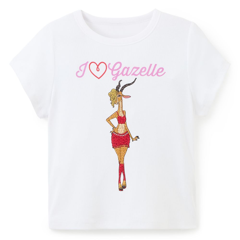 Gazelle Rhinestone T-Shirt for Women &ndash; Zootopia
