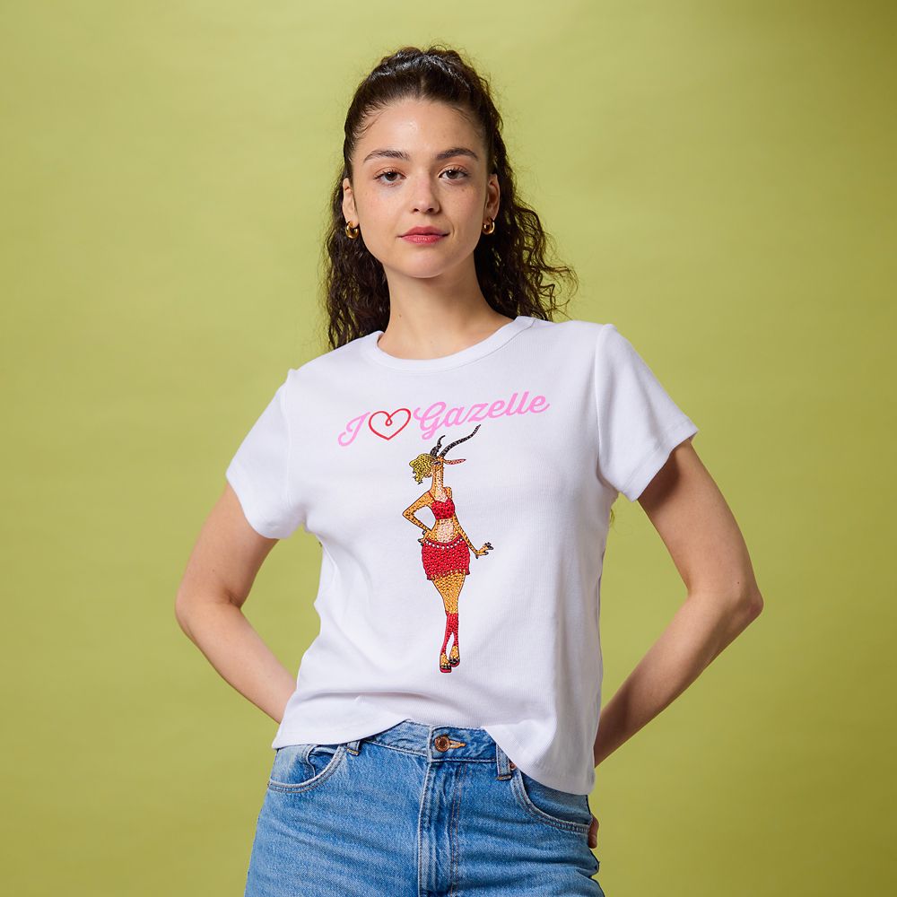 Gazelle Rhinestone T-Shirt for Women &ndash; Zootopia