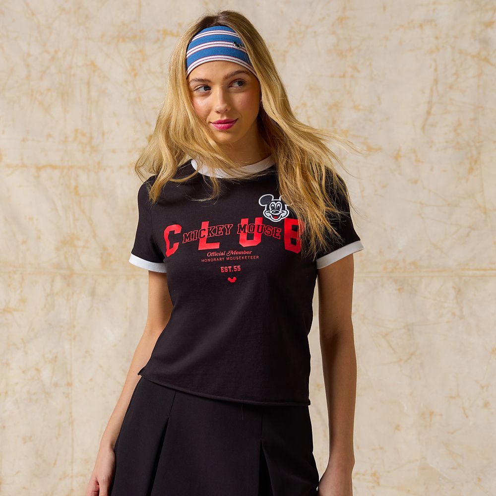 Mickey Mouse Club Ringer T-Shirt for Women by Her Universe