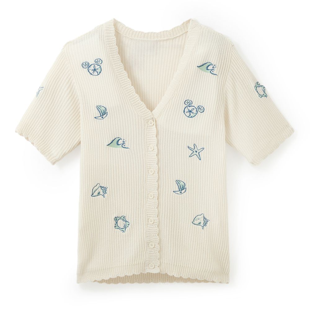 Mickey Mouse Icon Knit Button Down Top for Adults by Her Universe