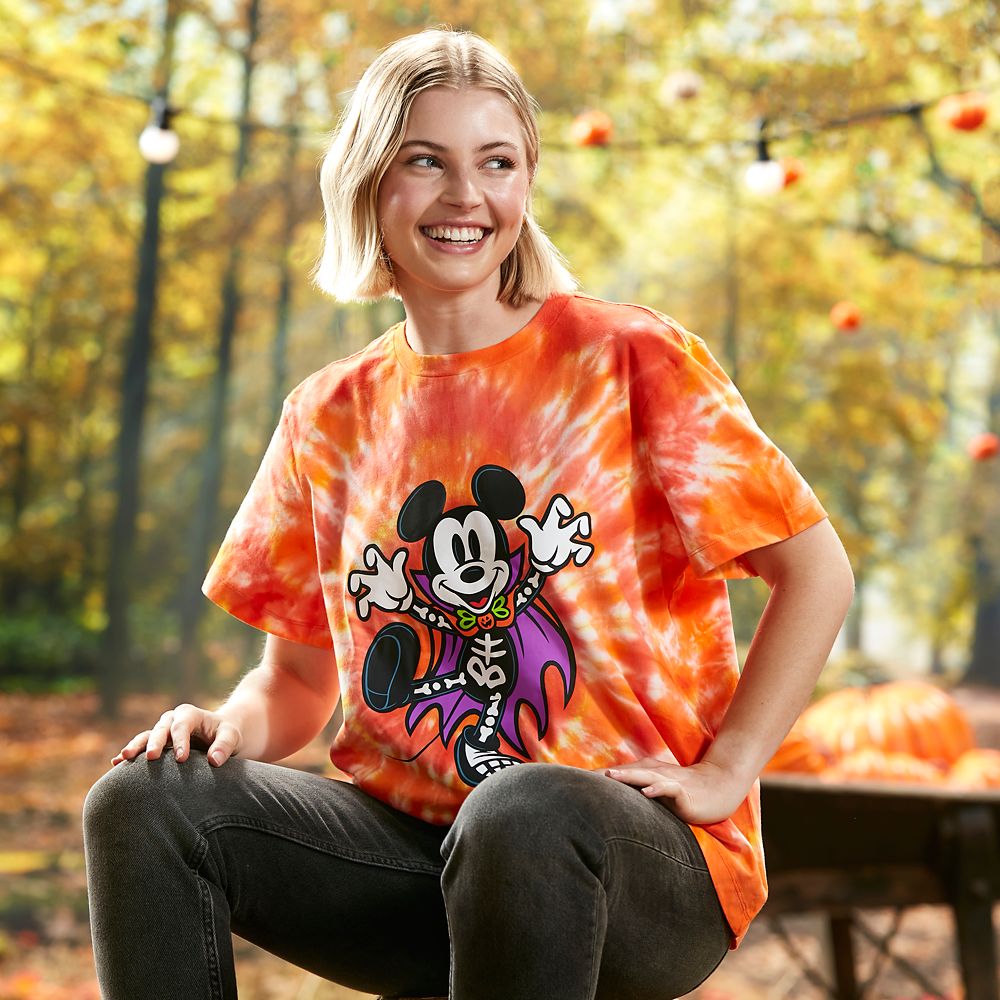Mickey Mouse Halloween Tie-Dye T-Shirt for Women | Disney Store