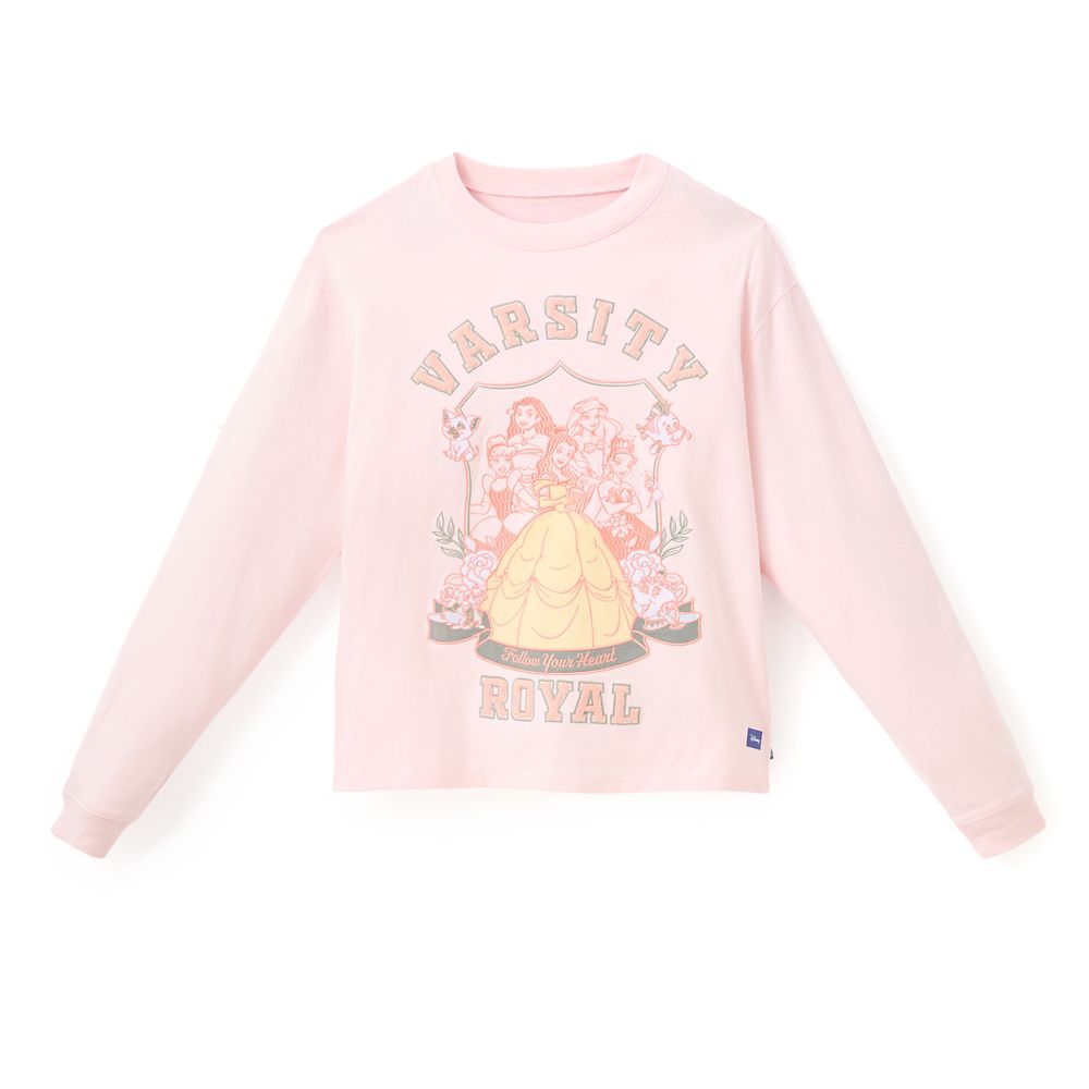 Disney Princess Varsity Royal Long Sleeve T-Shirt for Women by Spirit Jersey&reg;