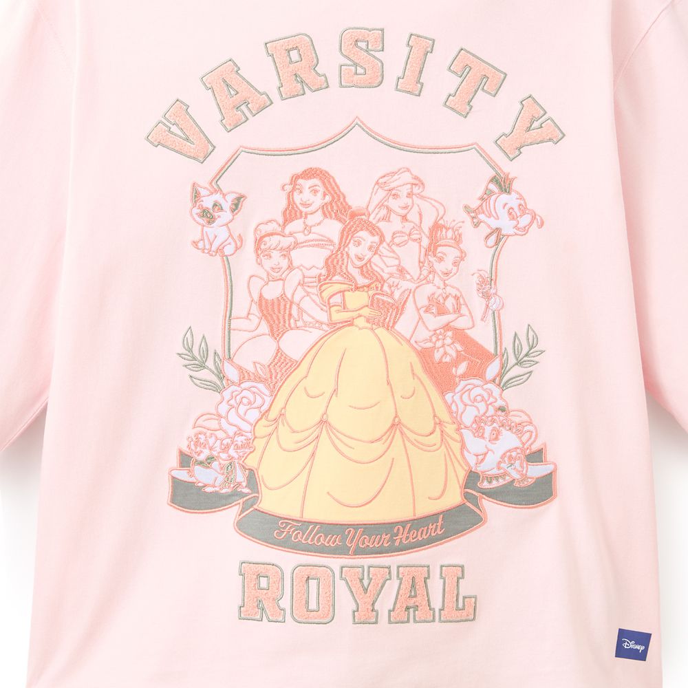 Disney Princess Varsity Royal Long Sleeve T-Shirt for Women by Spirit Jersey&reg;